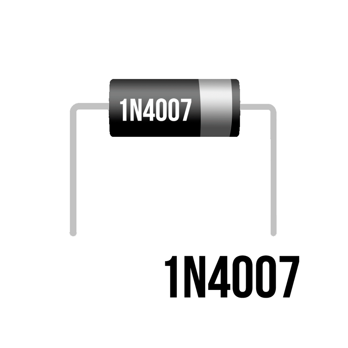 Diodo Rectificador 1N4007 1A 1000V DO-41 | S103D10 | Componente de Protección Electrónica