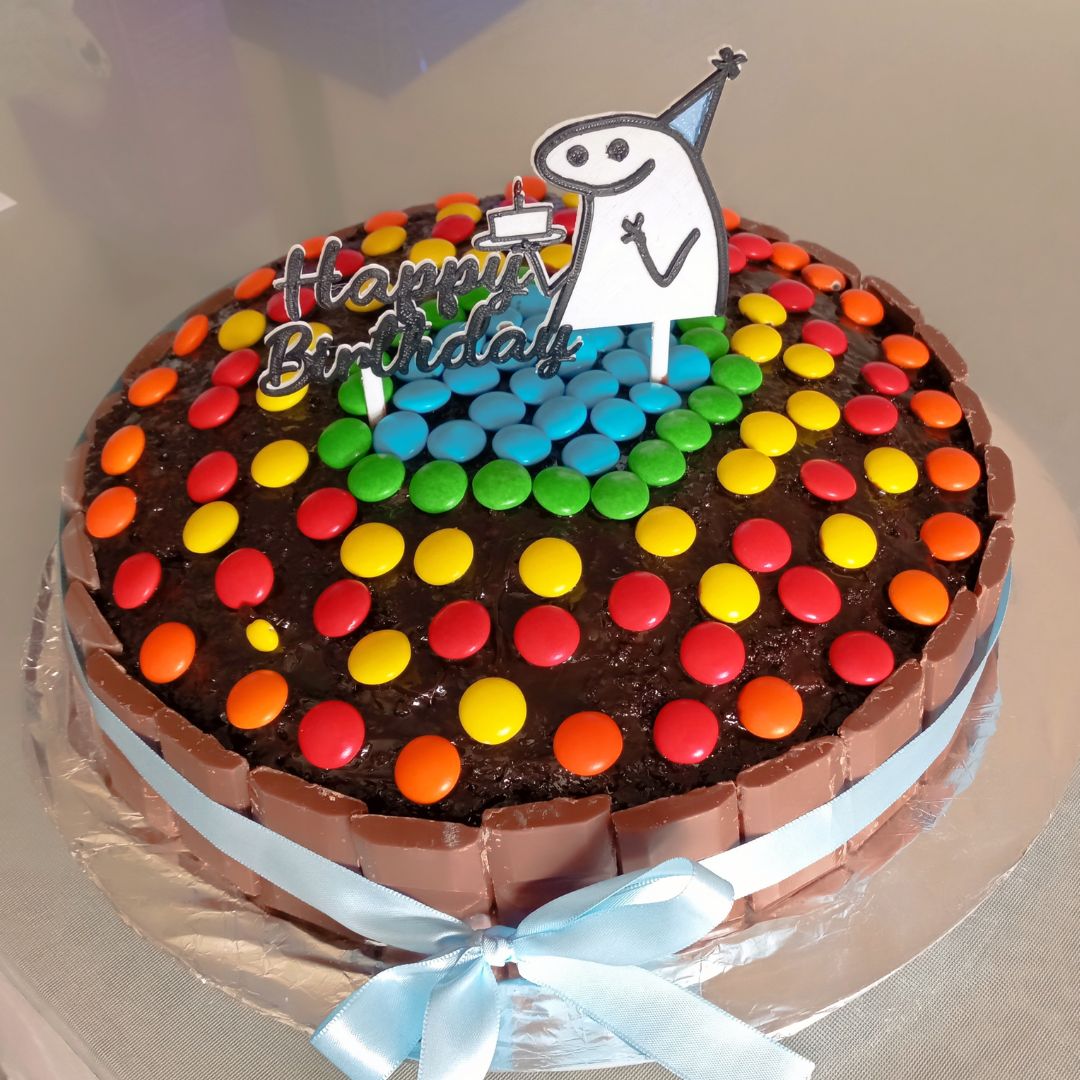 Topper Feliz cumpleaños - Happy Birthday - S203D24