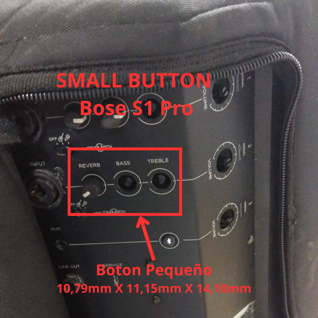 Botón Pequeño Bose S1 Pro Sistema de Sonido Portátil - S203D78