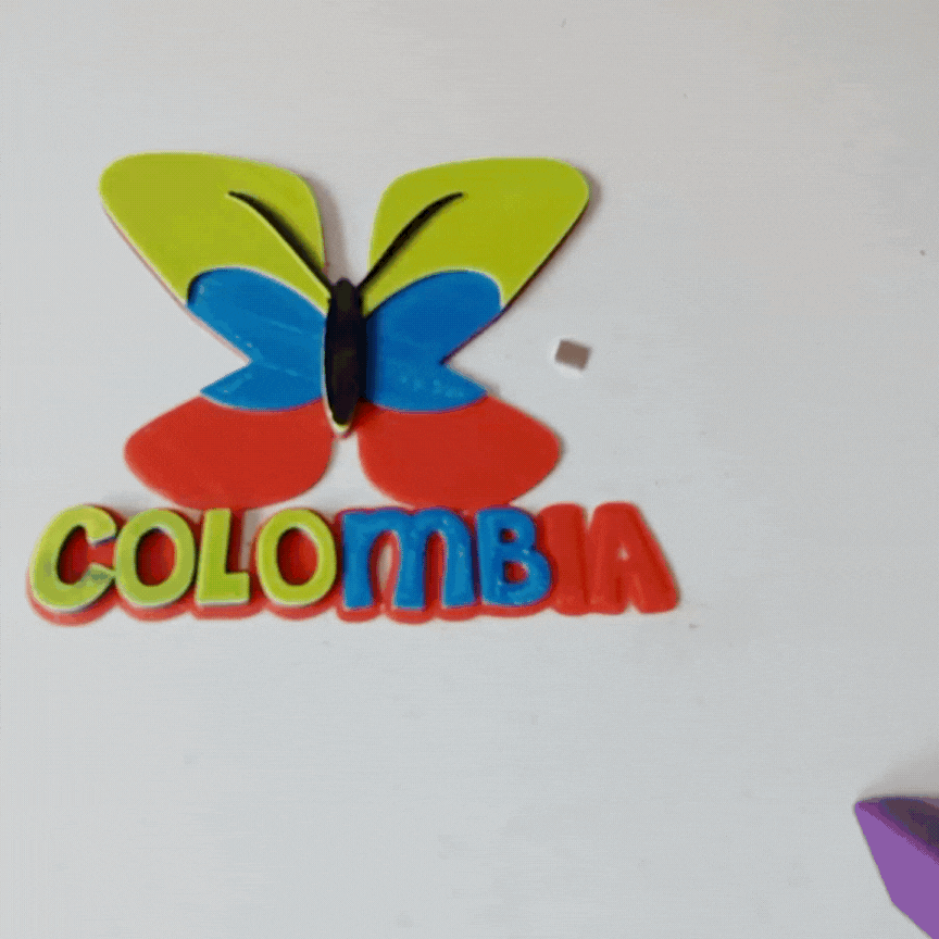 Imán Mariposa Colombia - S203D54