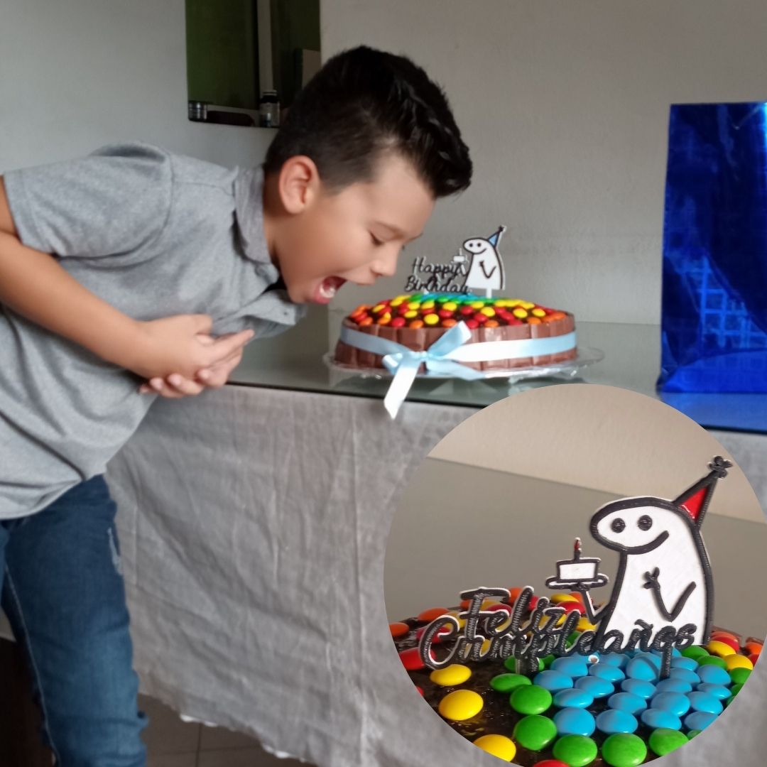 Topper Feliz cumpleaños - Happy Birthday - S203D24
