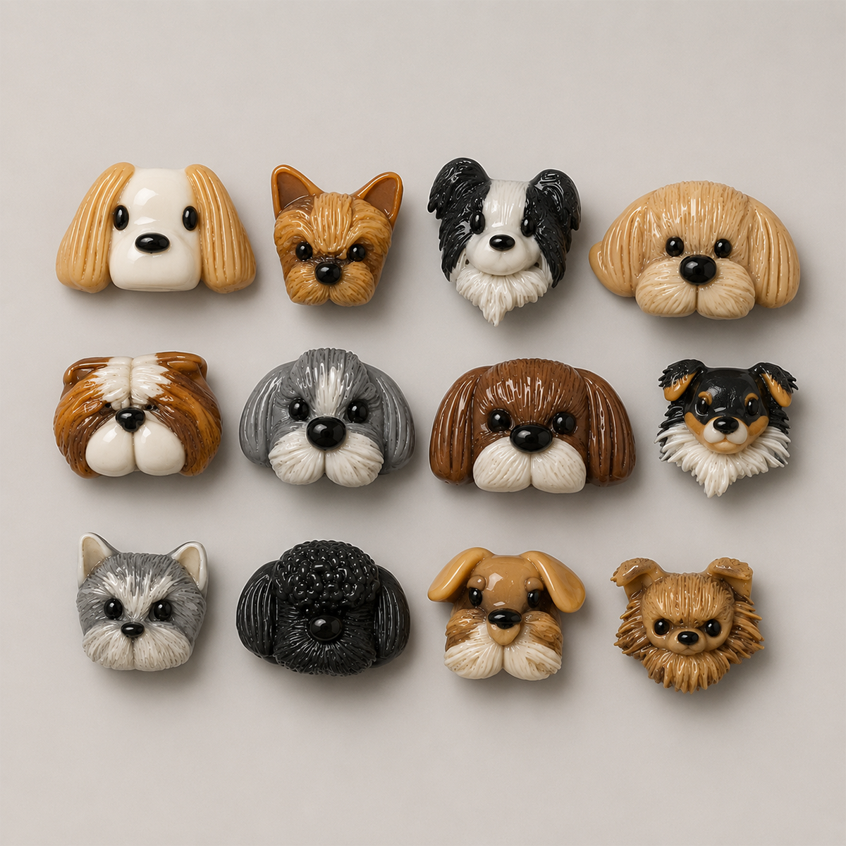 Diseño digital Paquete Aretes PERROS - S203D90