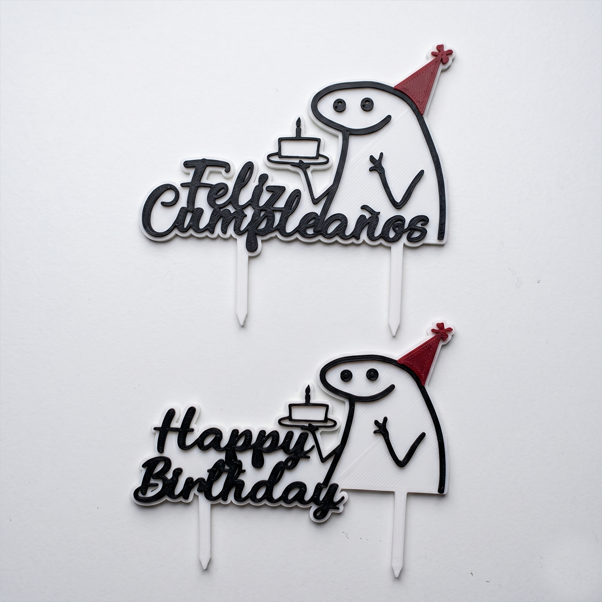 Topper Feliz cumpleaños - Happy Birthday - S203D24