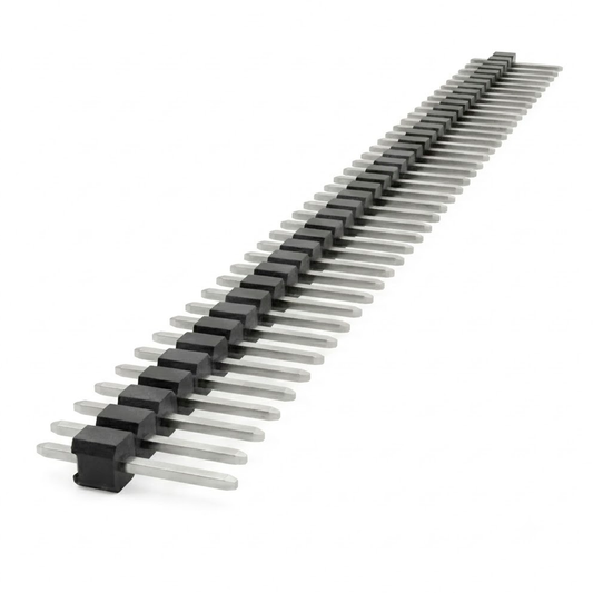Tira de Pines Macho Rectos 1x40 2.54mm | S103D23 | Conector Modular para Shield de Drone Arduino UNO