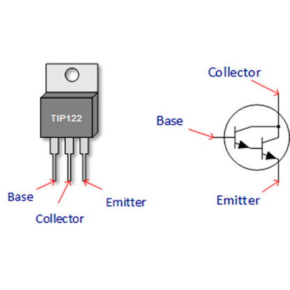 Transistor NPN Tip122 Aluminio unidad S103D06
