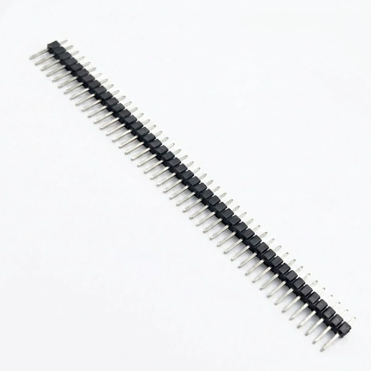 Tira de Pines Macho Rectos 1x40 2.54mm | S103D23 | Conector Modular para Shield de Drone Arduino UNO