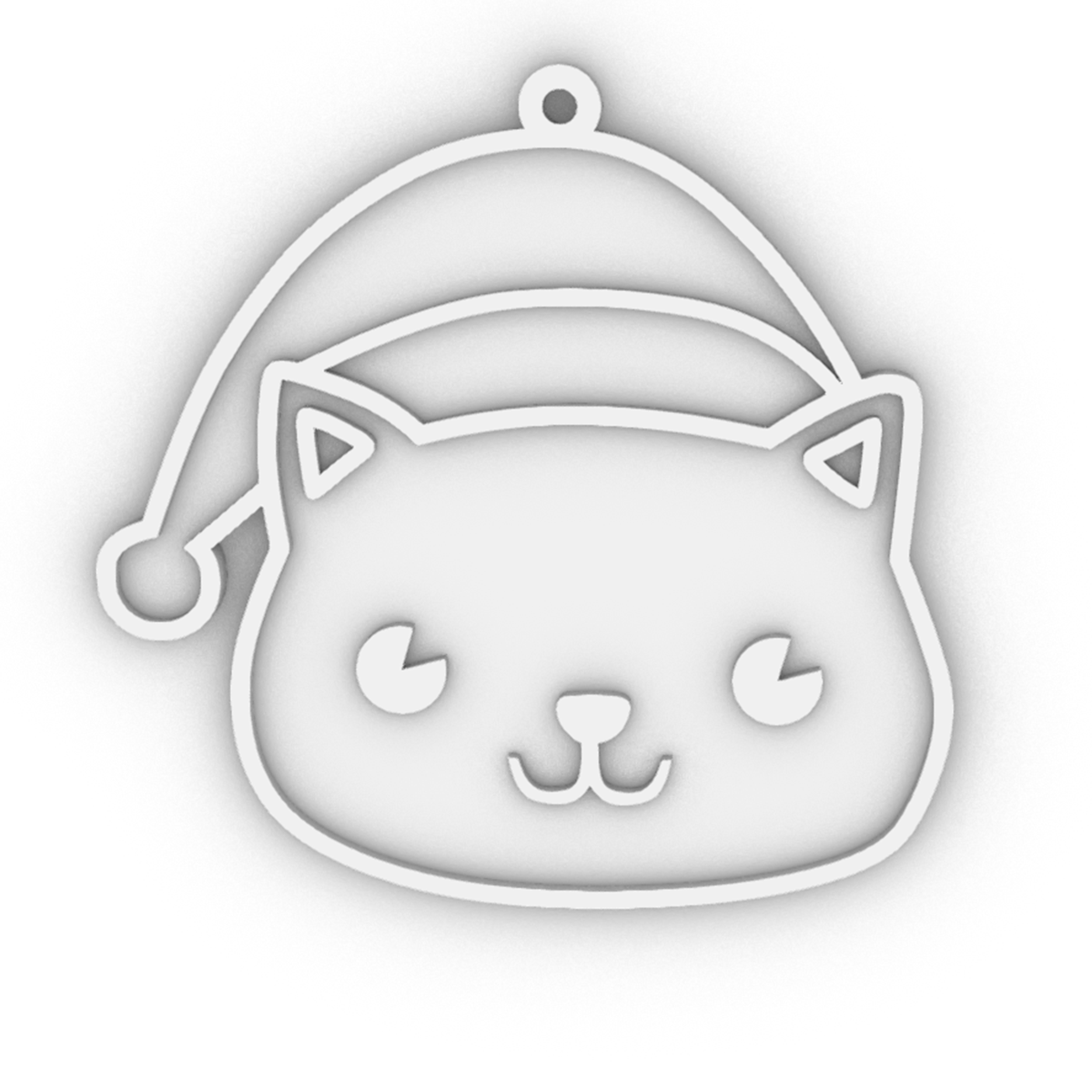 Aretes Gatos Navidad - S203D13