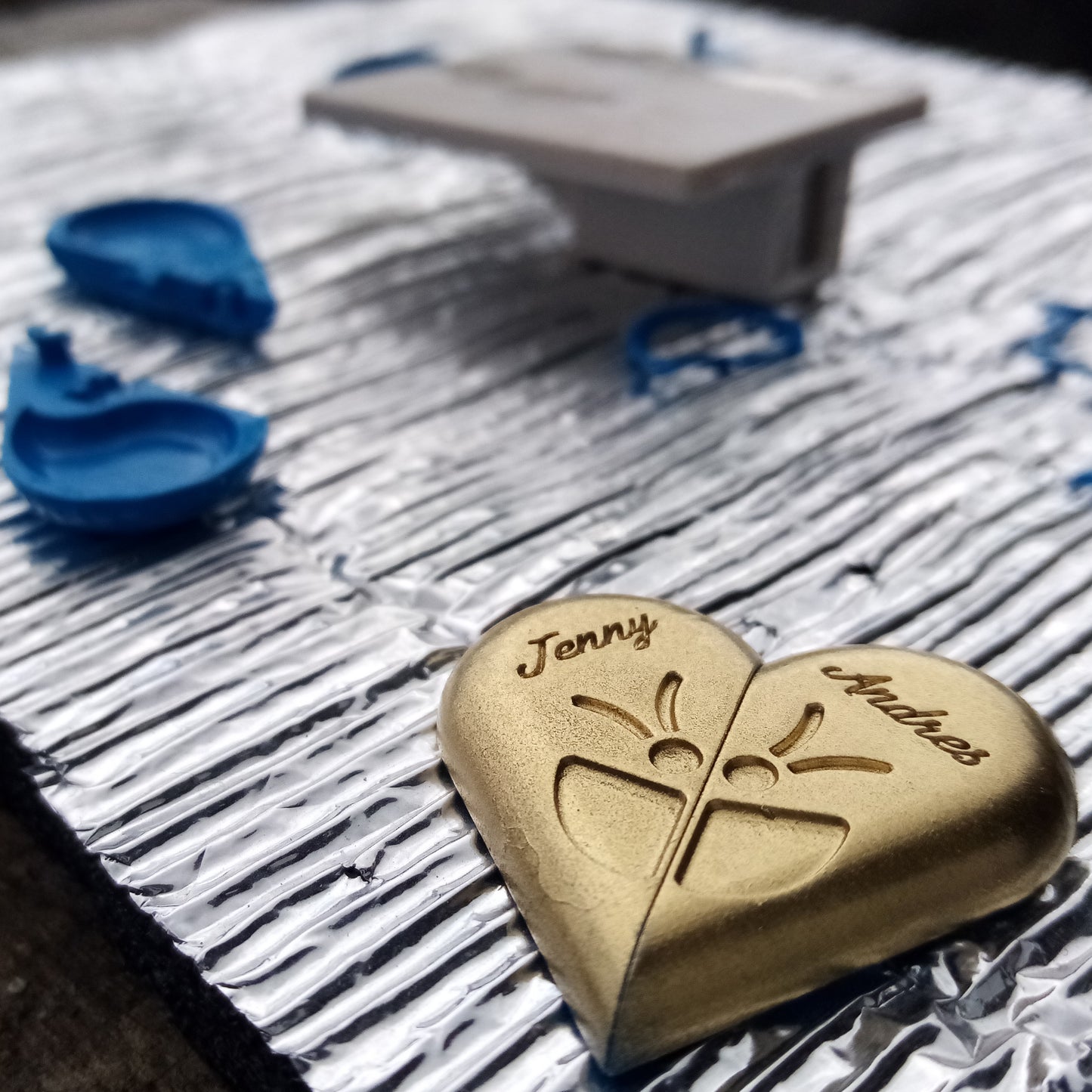 Modelo digital Medallón Corazón 3D - El ilusionista - S203D01