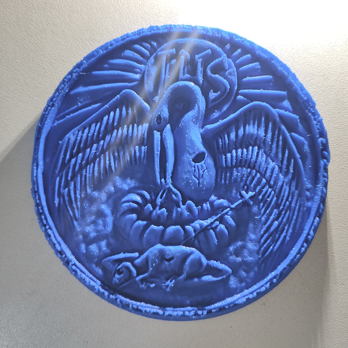 Medalla pelicano en su piedad - S203D109