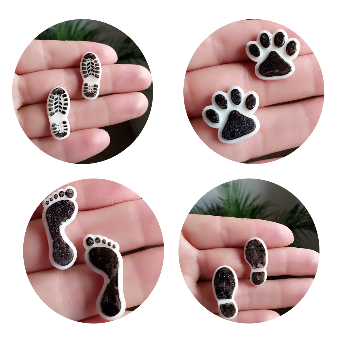 Pack huellas aretes - S203D31