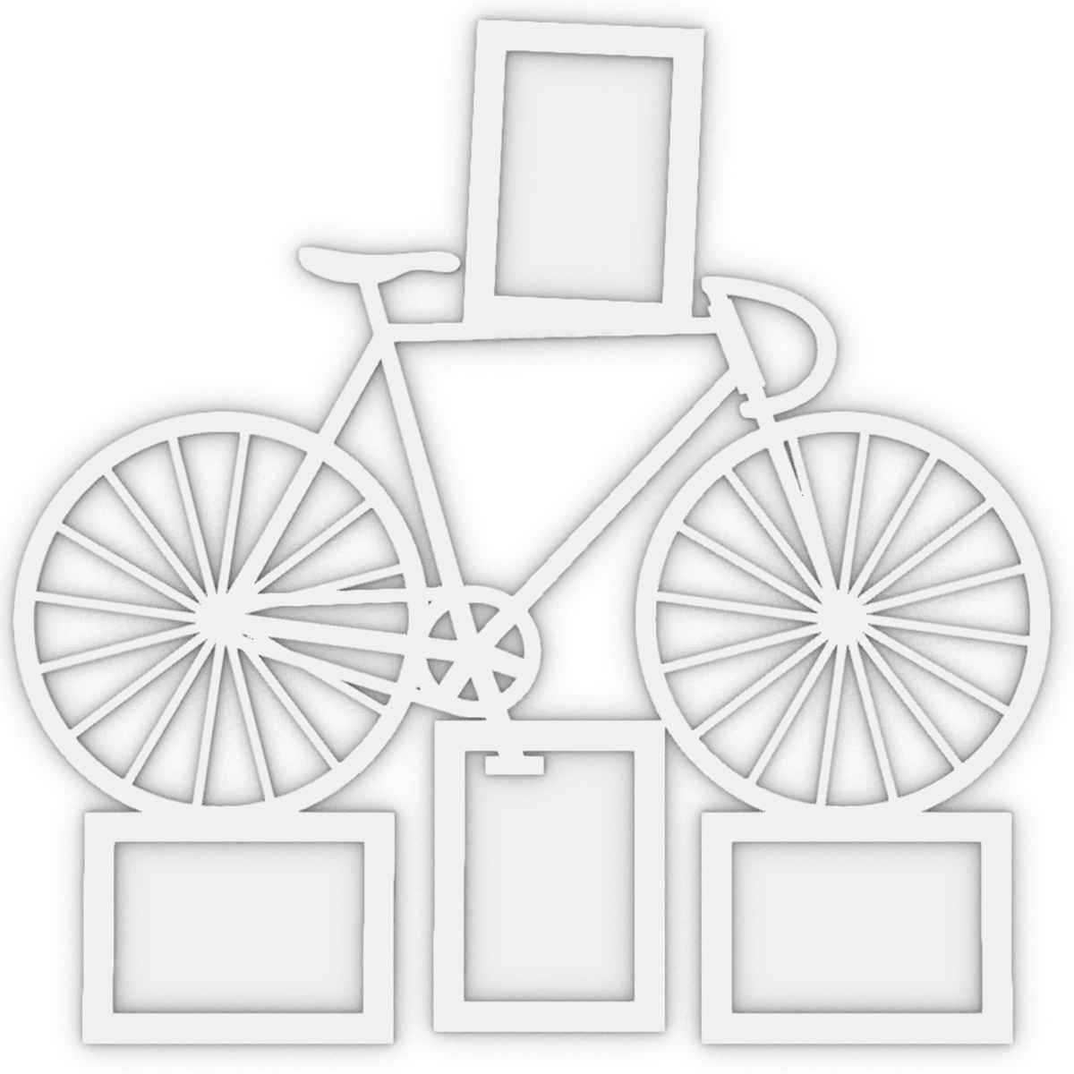 Portarretratos bicicleta pared - S203D07