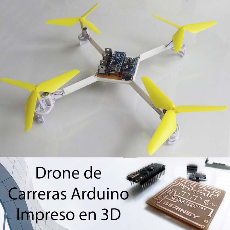 Arduino Dron Drone Arduino 3D ️ Versión 2 S103D23 – SERINSY 3D