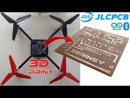 Placa PCB Central para Drone Arduino Nano | S103D15 | Escudo de Vuelo SERINSY 3D v1.0